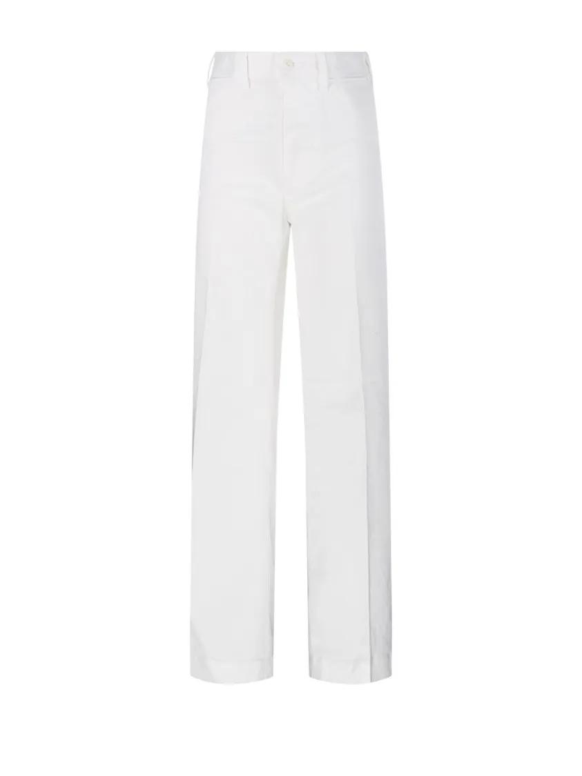 Thumbnail - Polo Ralph Lauren - High-Waist Straight-Leg Pantsith Tailored Finish - Größe 6 - weiß