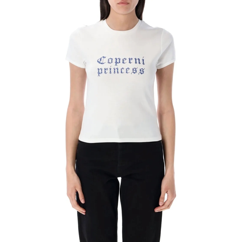 Coperni T-shirt Princess Slim Fit T-Shirt White