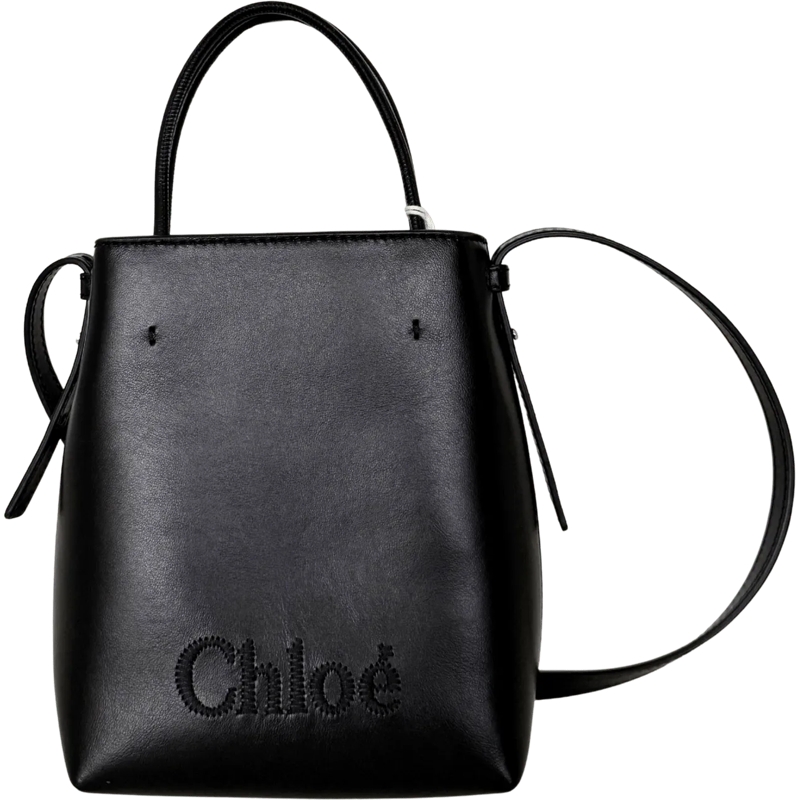 Chloé Sac à bandoulière Chloe Micro Sense Tote Bag Black schwarz
