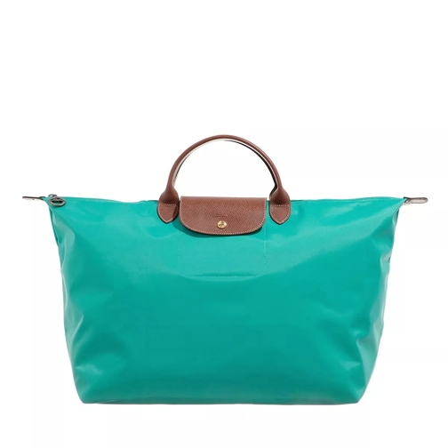 Longchamp Travel Bag Large Turquoise Weekender