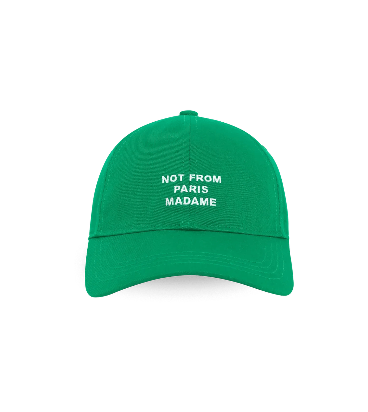 Drôle De Monsieur Mützen - Cap mit Slogan-Stickerei - Gr. ONE SIZE - in Grün - für Damen