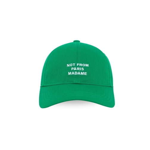 Drôle De Monsieur Casquette Cap mit Slogan-Stickerei green green