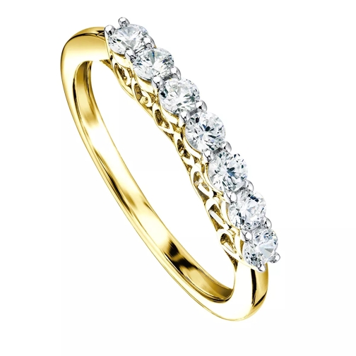 Created Brilliance The Nora Lab Grown Diamond Ring Yellow Gold Bague diamant