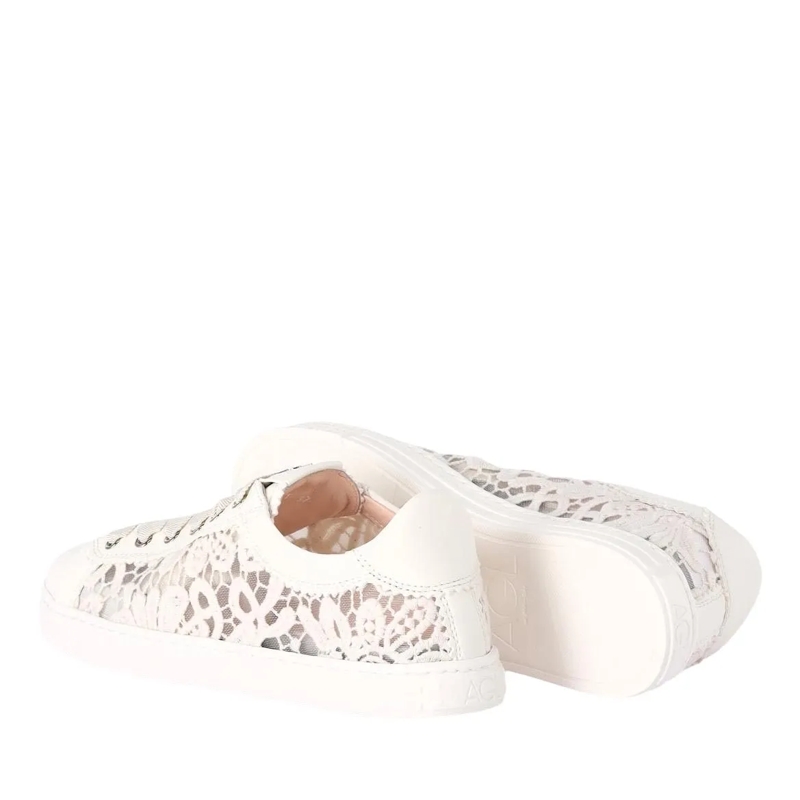 Agl Schnürschuhe Sneaker Sade mit Spitze weiß(Image 2)