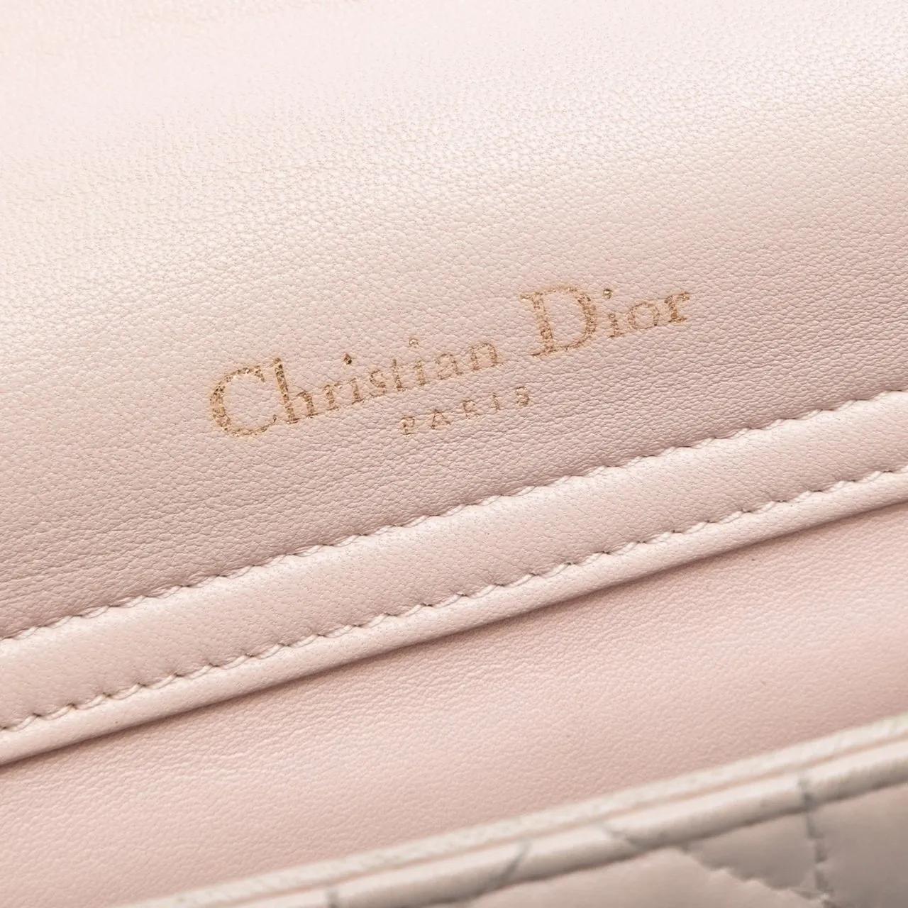 Thumbnail - Christian Dior Hobo Bags - Lambskin Cannage Lady Dior Double Chain Bag - Gr. unisize - in Gold - für Damen