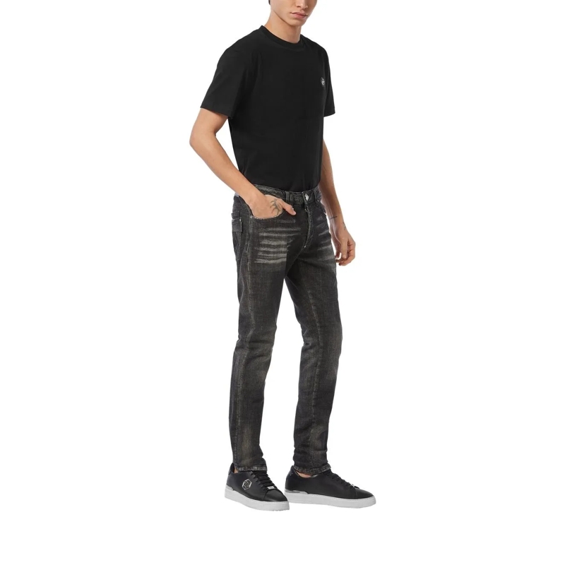Philipp Plein Jeans mit geradem Bein Jeans Regular Fit Racing schwarz(Image 2)