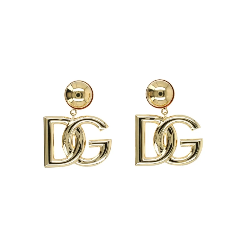 Dolce&Gabbana Ohrstecker Polished Gold Dg Logo Drop Earrings Not Applicable