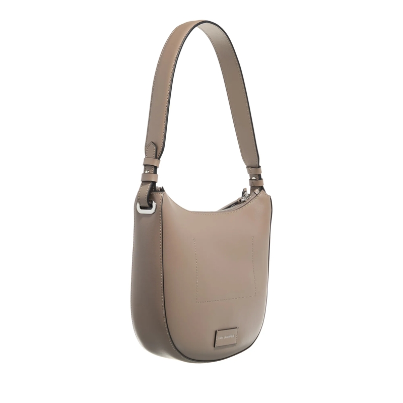 Karl Lagerfeld Hobo Bag K/Circle Moon Shb Perforated Ash Grey(Image 3)