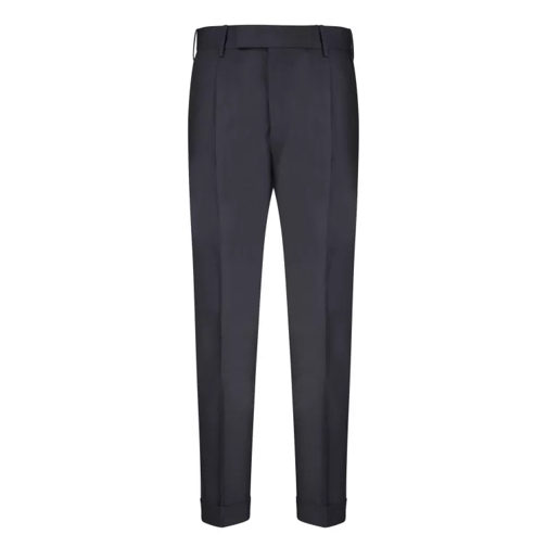 Pt Torino Virgin Wool Trousers Black 