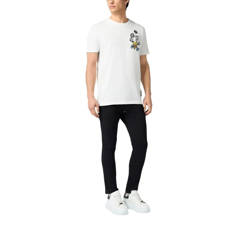 Philipp Plein T-Shirt Round Neck T-Shirt Gelato Monsters weiss(Image 3)