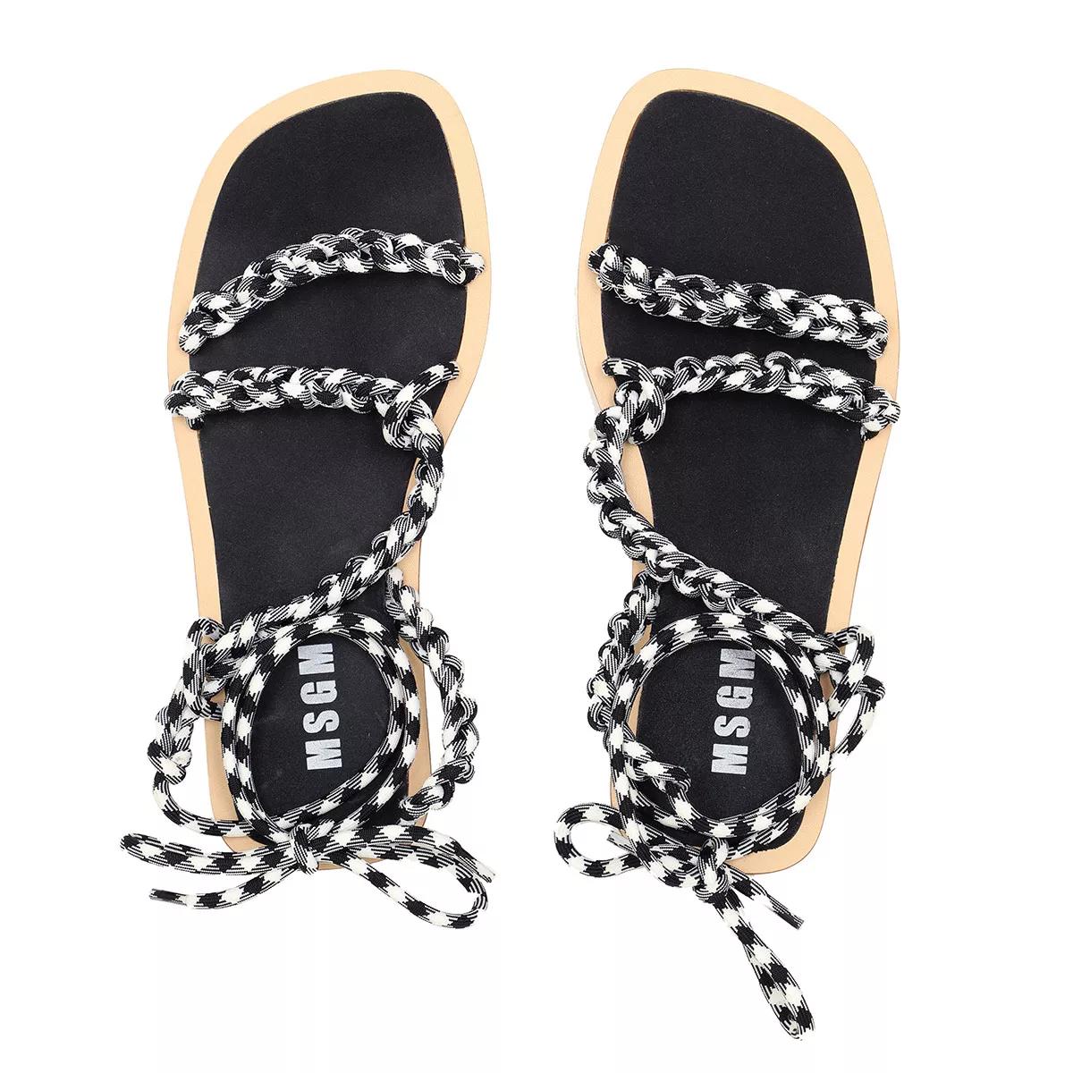 msgm sandales, sandals en noir - pour dames