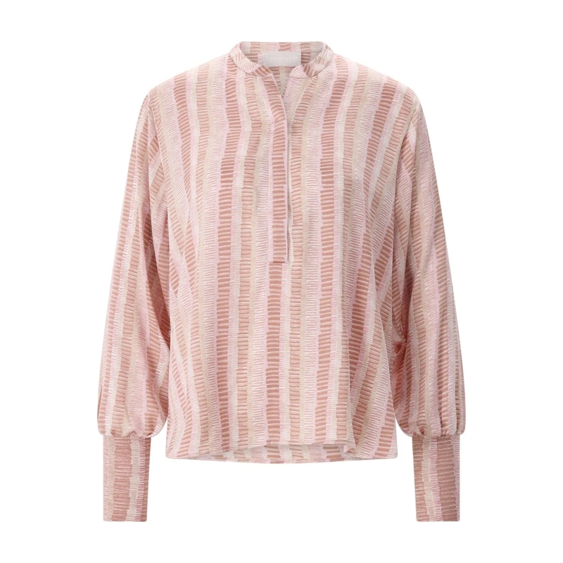 Hemisphere Bluse Bluse Faneli aus Seiden-Mix pink