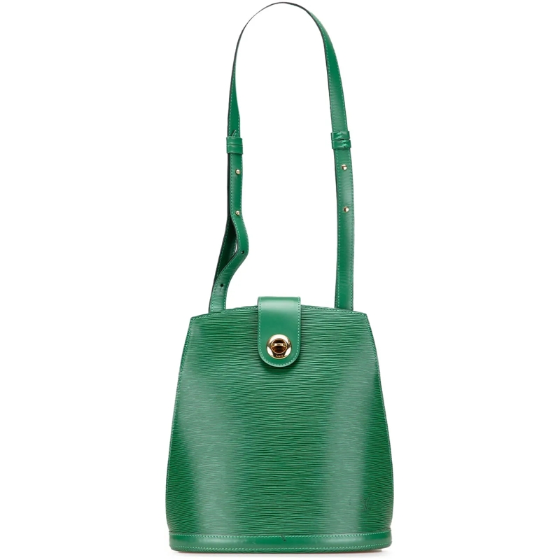 Louis Vuitton Schultertasche Epi Cluny grün