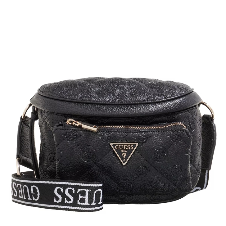 Guess Power Play Mini Sling Black Crossbody Bag