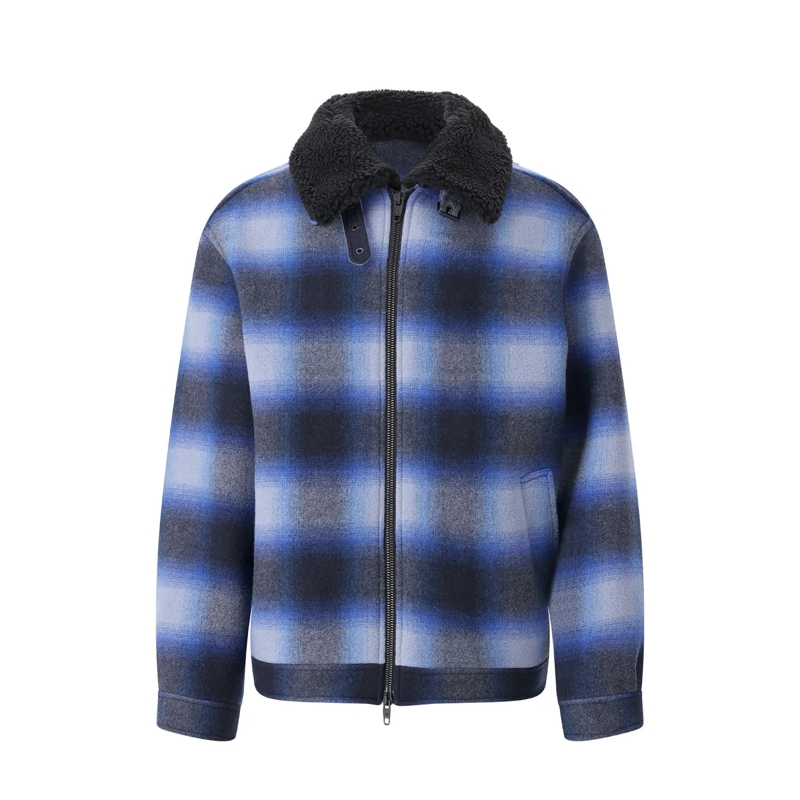 Balenciaga Jacke Jacke aus Wolle blau