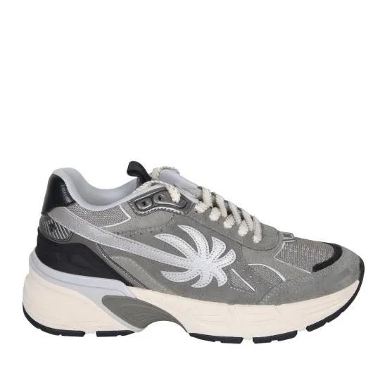 Thumbnail - Palm Angels Low-Top Sneaker - Heren Pa 4 Sneakers Grijs/Groen - Gr. 44 (EU) - in Beige - für Damen
