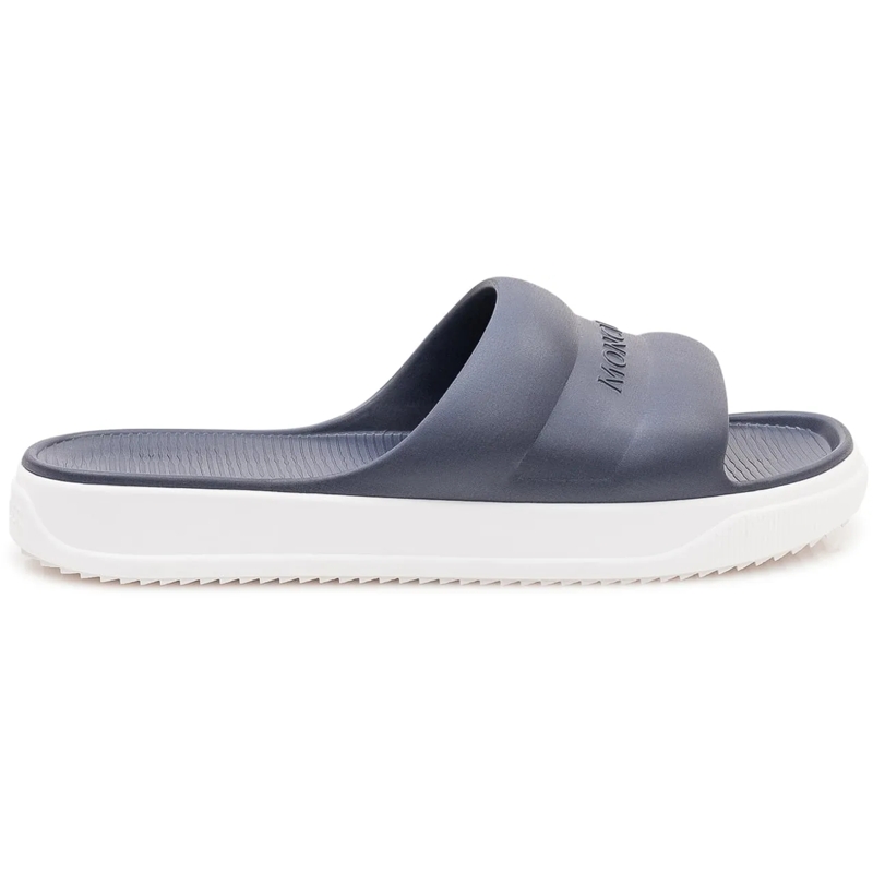 Moncler Hausschuhe Sandali Slide con Fascia blau