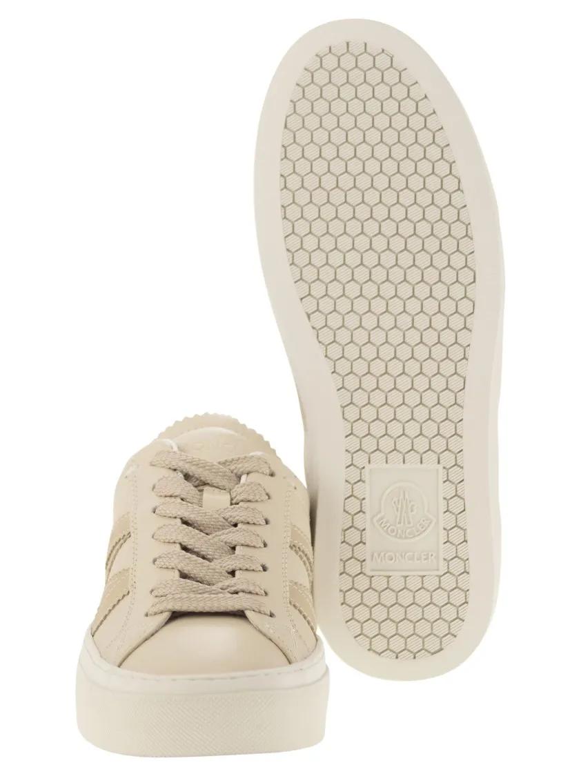 Thumbnail - Moncler Low-Top Sneaker - Monaco2 - Leather Trainer - Gr. 37 (EU) - in Beige - für Damen