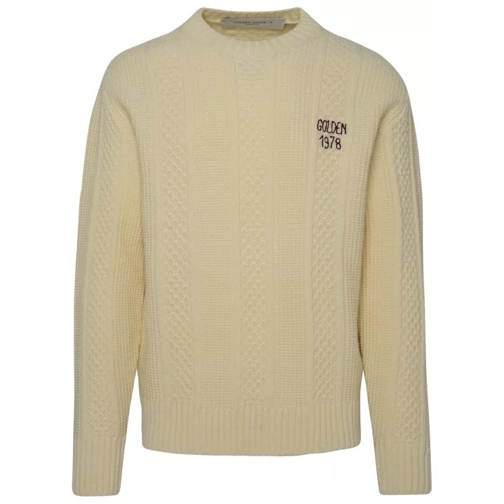 Golden Goose Ivory Virgin Wool Sweater Neutrals 