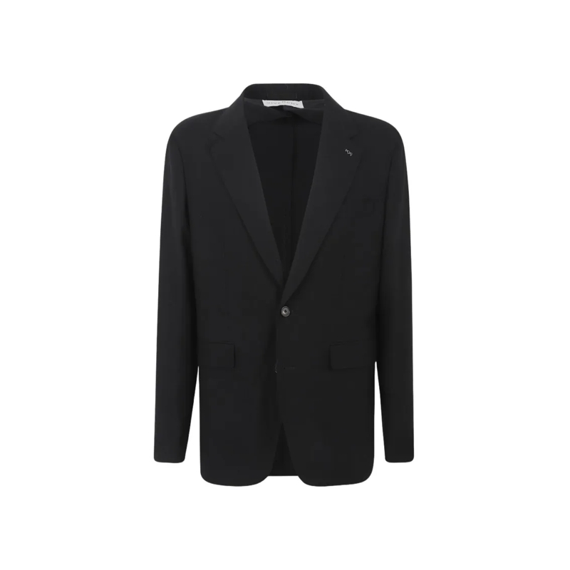 Givenchy Blazer Tailored Black Wool Blazer With Notched Lapels Black