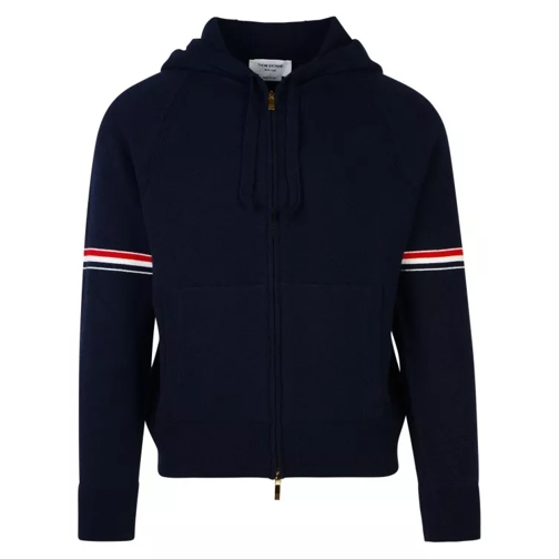 Thom Browne Navy Cashmere Sweater Blue 