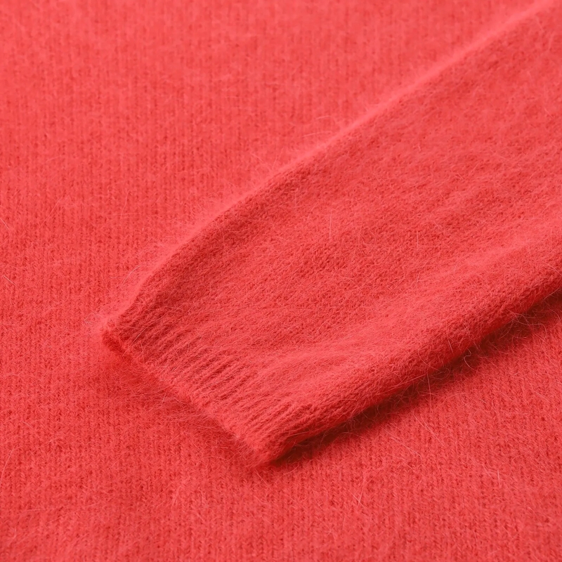 Roberto Collina Pullover Rundhalspullover aus Angorawoll-Mix braun(Image 3)