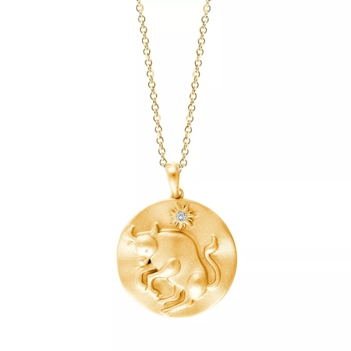 Pukka Berlin Zodiac Pendant - Taurus Yellow Gold Collier moyen