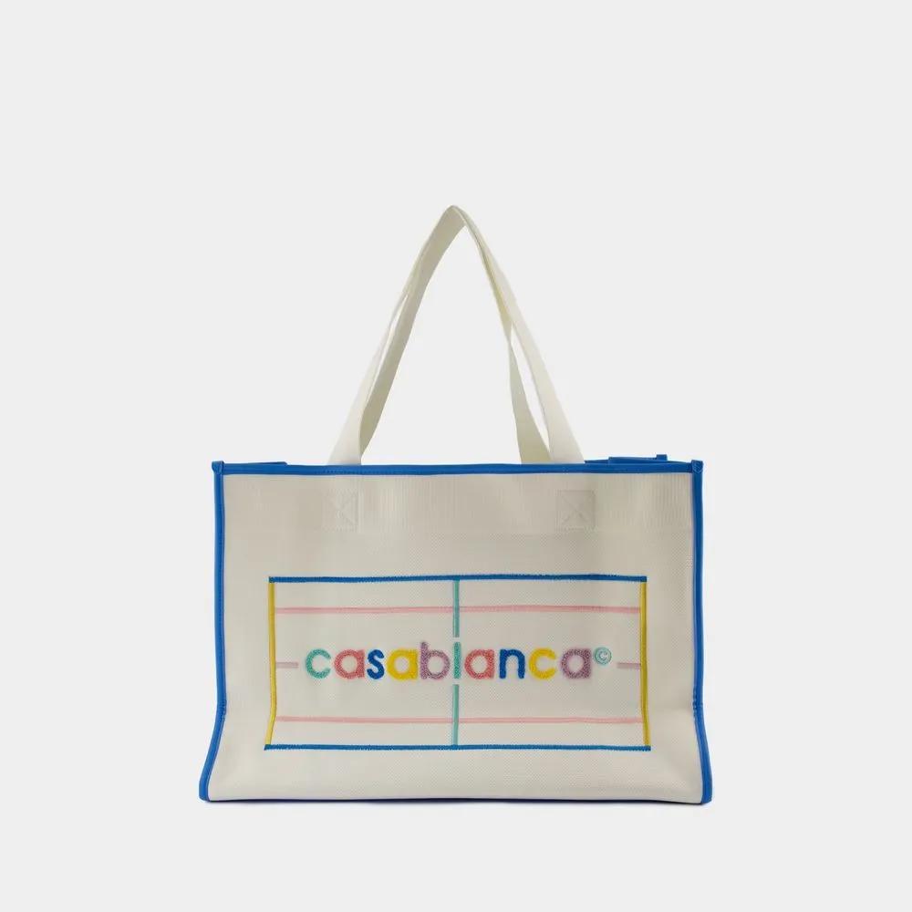 Casablanca Totes & shoppers Knit Shopper Bag Synthetic Yellow in geel