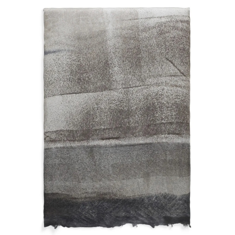 CALIBAN Écharpe légère Silk And Cashmere Foulard Grey