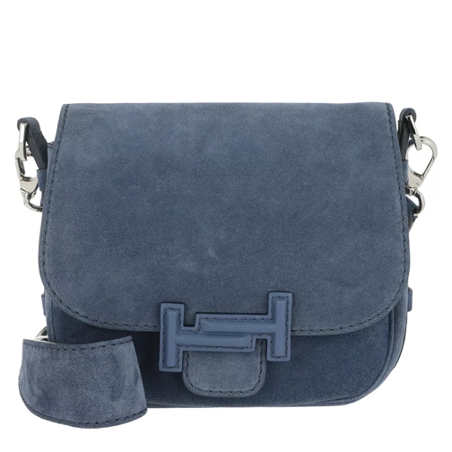 Tod's Double T Mini Crossbody Bag Suede Jeans Scuro Crossbody Bag