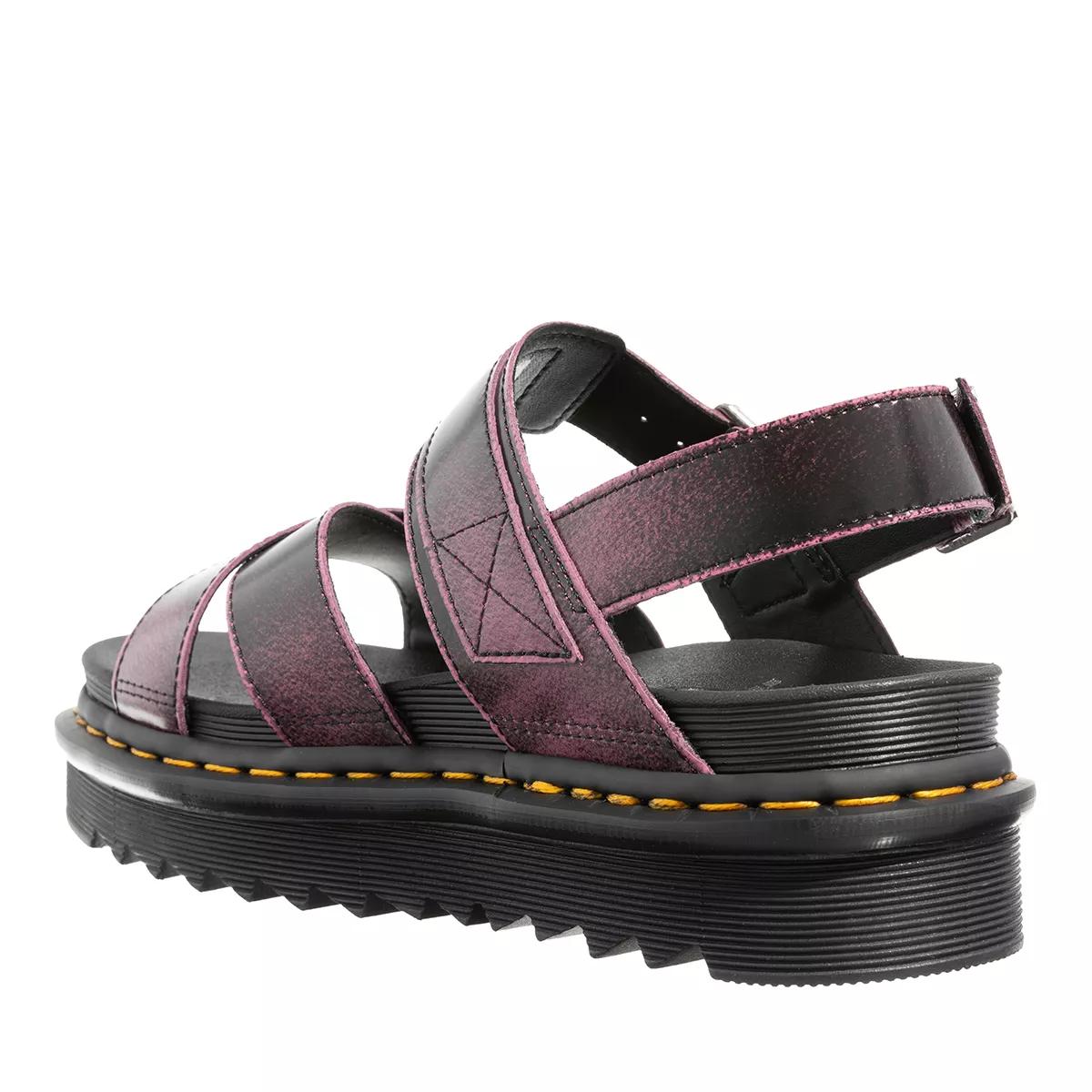 Dr. Martens Voss II Black Fondant Pink Sandal