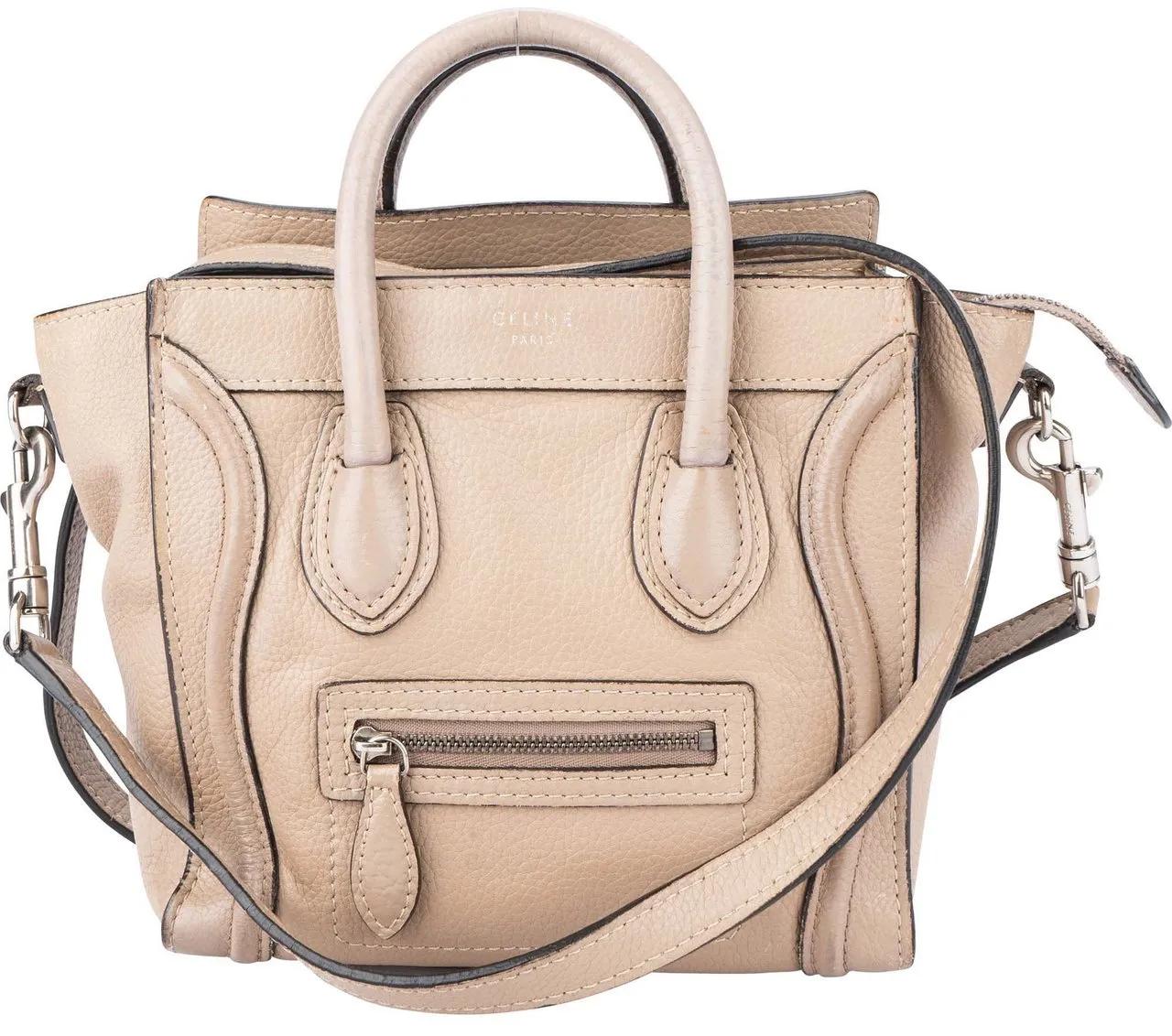 Celine Crossbody Bags - Celine Leather Luggage Handbag - Gr. unisize - in Bunt - für Damen