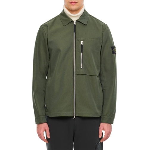 Stone Island Übergangsjacke Cotton Nylon Drill Jacket Grey