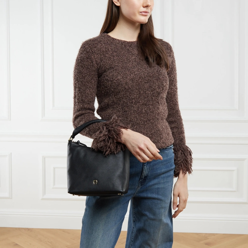 AIGNER Crossbody Bag Zita - Webbing Strap Black Coloured(Image 4)