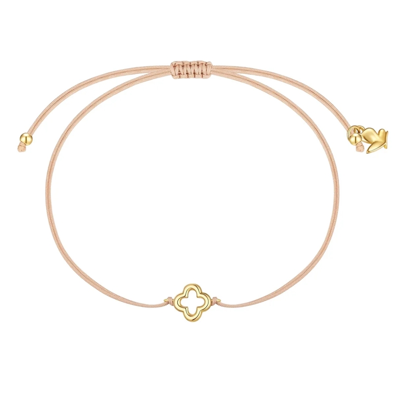 Glanzstücke München Armband Edelstahl Armband Kleeblatt gold