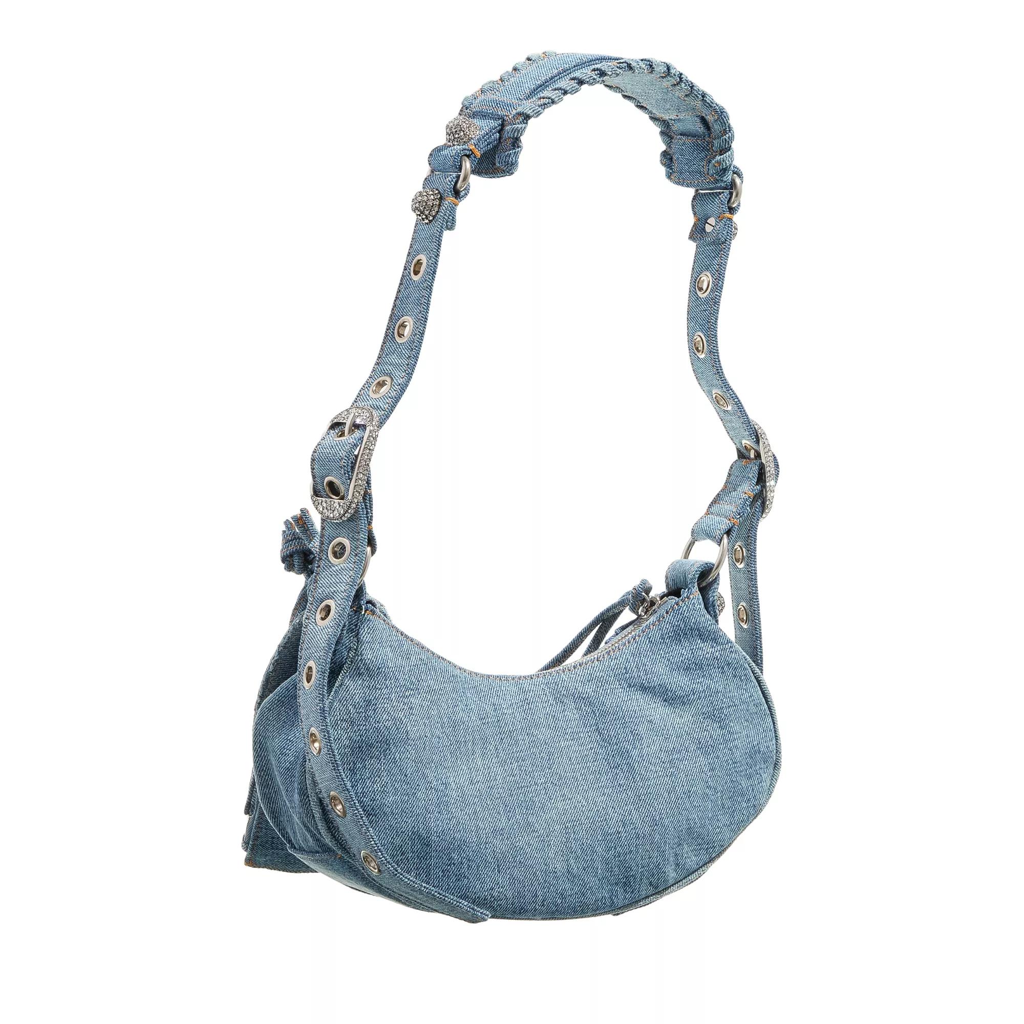 Balenciaga Crossbody bags Le Cagole XS Shoulder Bag Denim in blauw