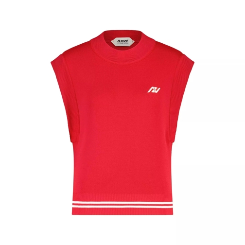 Autry International Pullunder Sporty mit Logo 47701900329306 Rot 