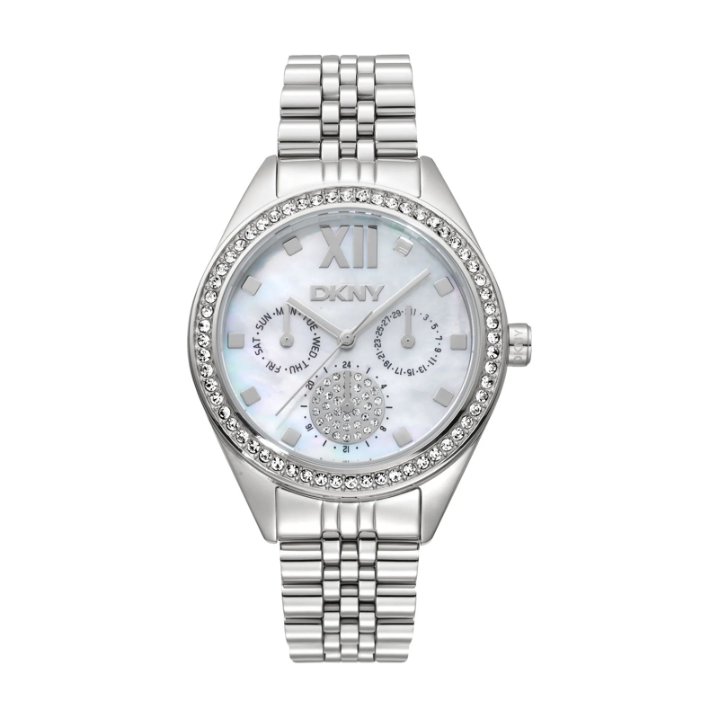 DKNY Quarzuhr Quarzuhr Multi Function Watch silber