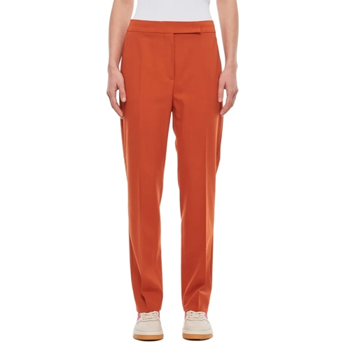 Max Mara  Cerisa Wool Trousers Red