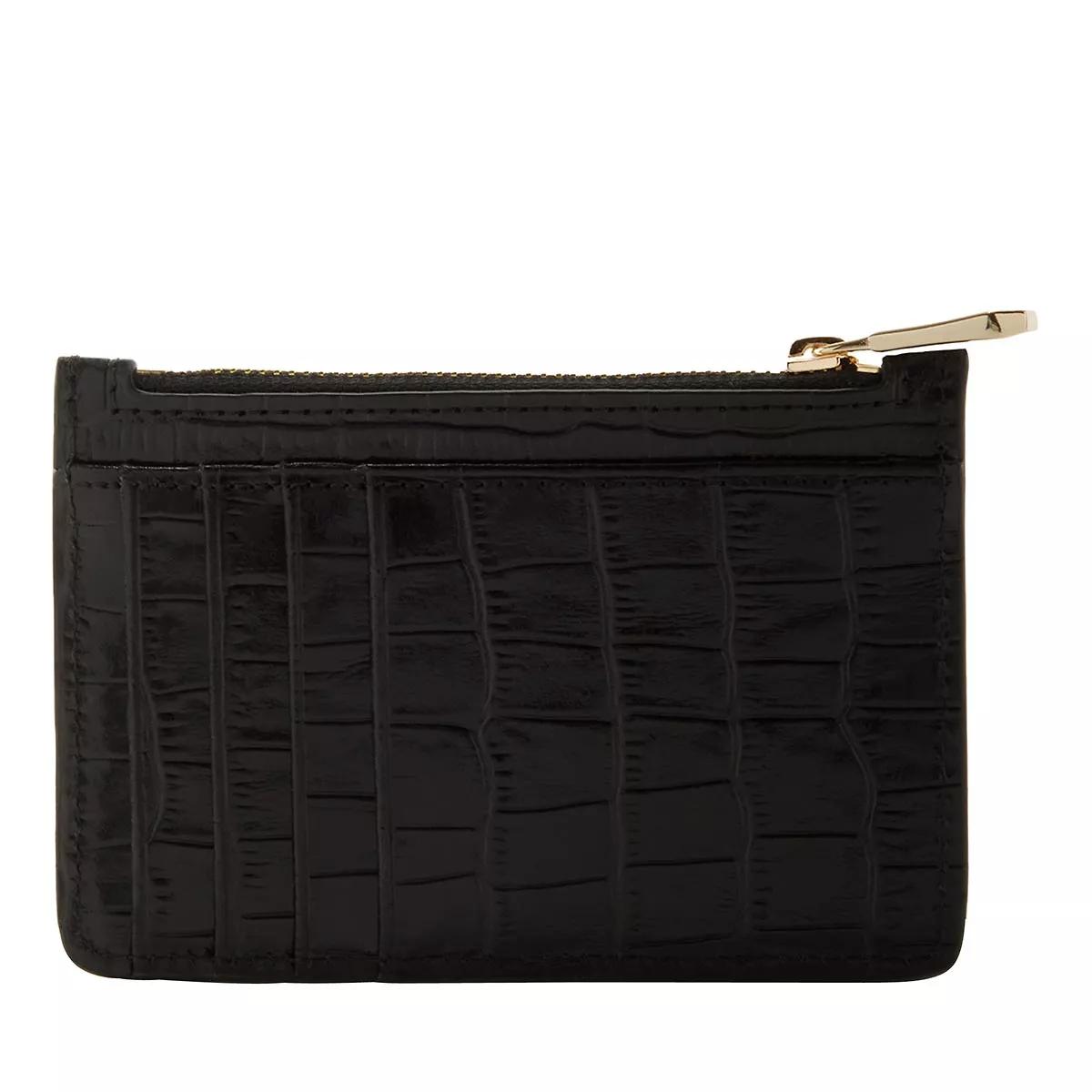 Thumbnail - Isabel Bernard Portemonnaie - Honoré Aveline Croco Black Calfskin Leather Card H - Gr. unisize - in Schwarz - für Damen