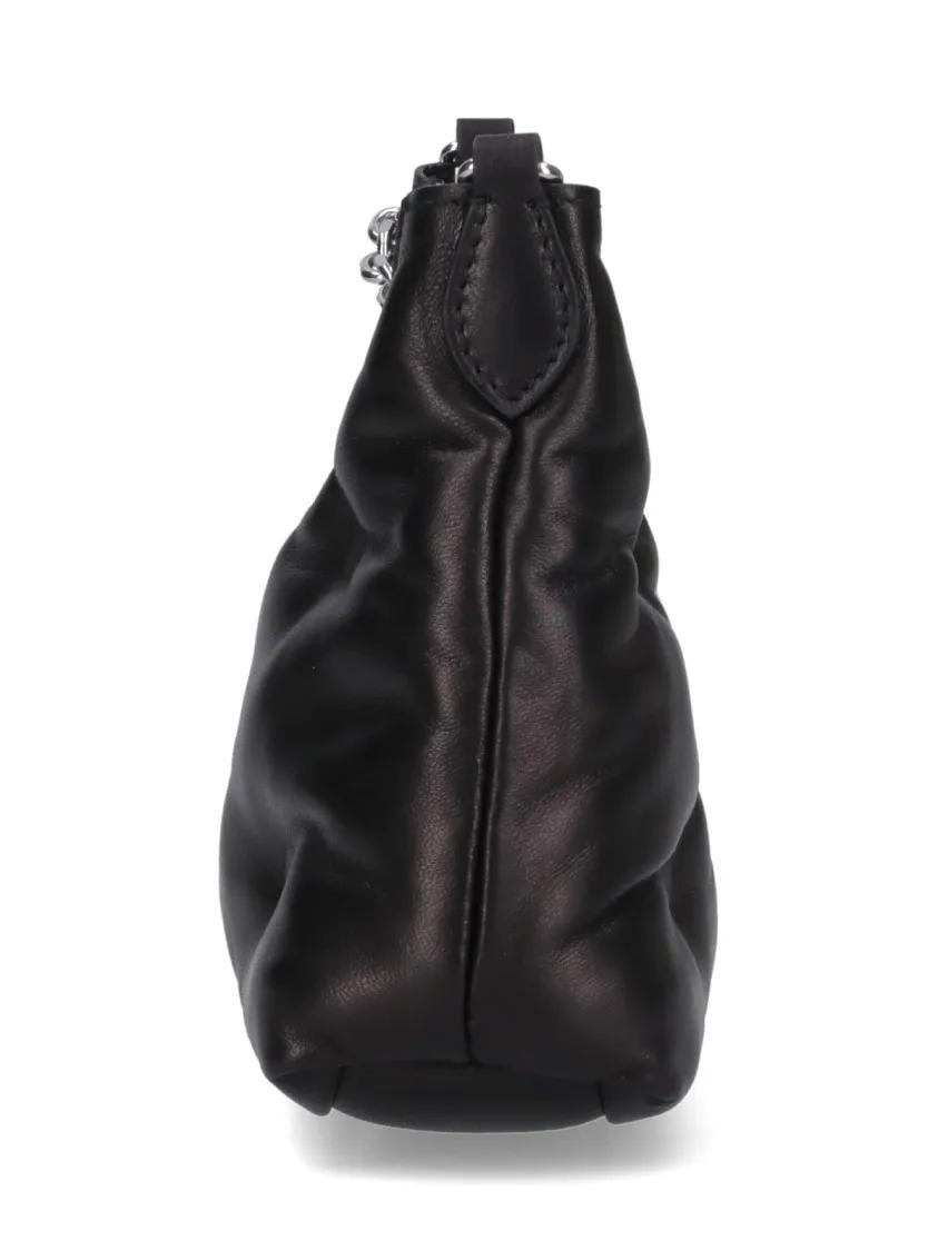 Maison Margiela Hobo bags Micro 'Glam Slam' Hobo Bag – Black in zwart