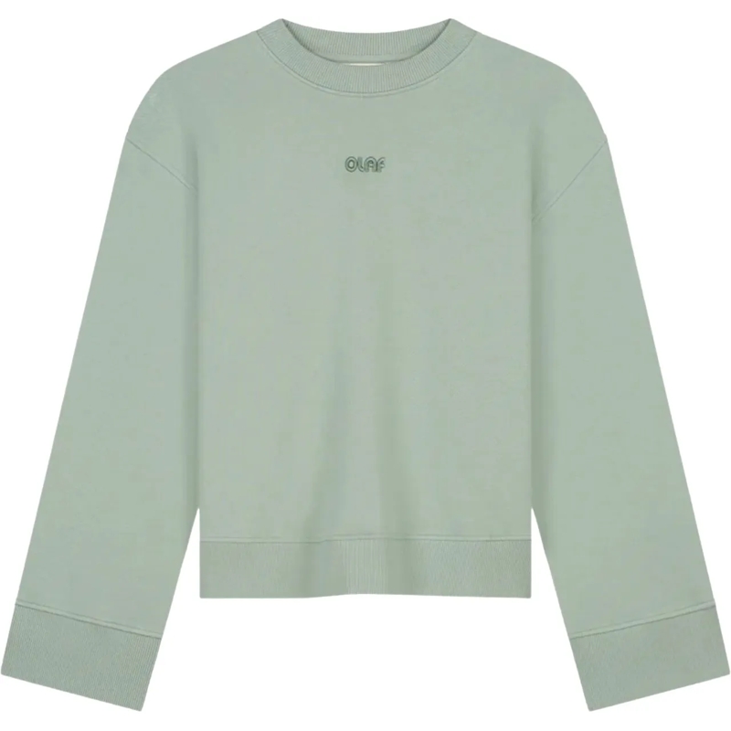 ØLÅF  Olaf Retro Logo Crewneck Sweaters Groen W220202 grün
