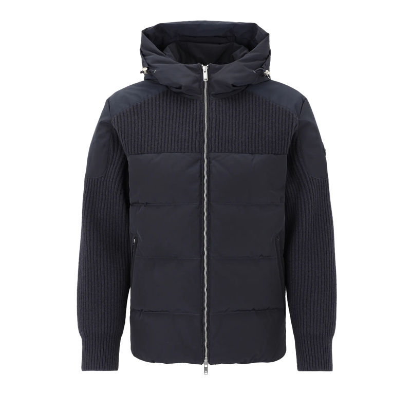 Moose Knuckles Daunenjacke Daunenjacke GLENVALE im Materialmix navy blau