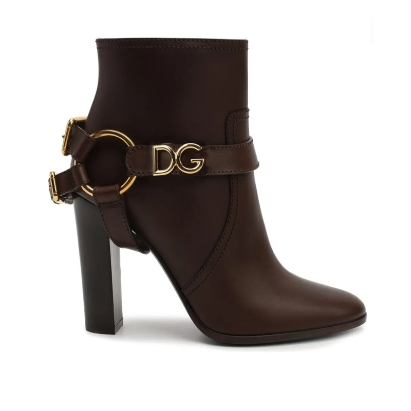 Dolce&Gabbana Bottes Leather Ankle Boots Black