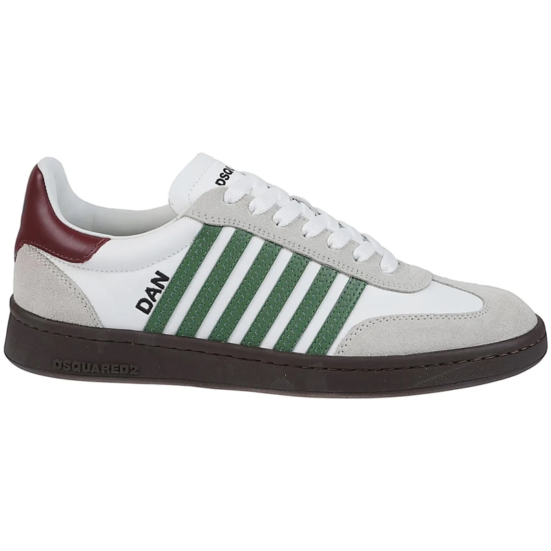 Dsquared2 Low-Top-Sneaker Boxer Lace-up Low Top Sneakers White weiß