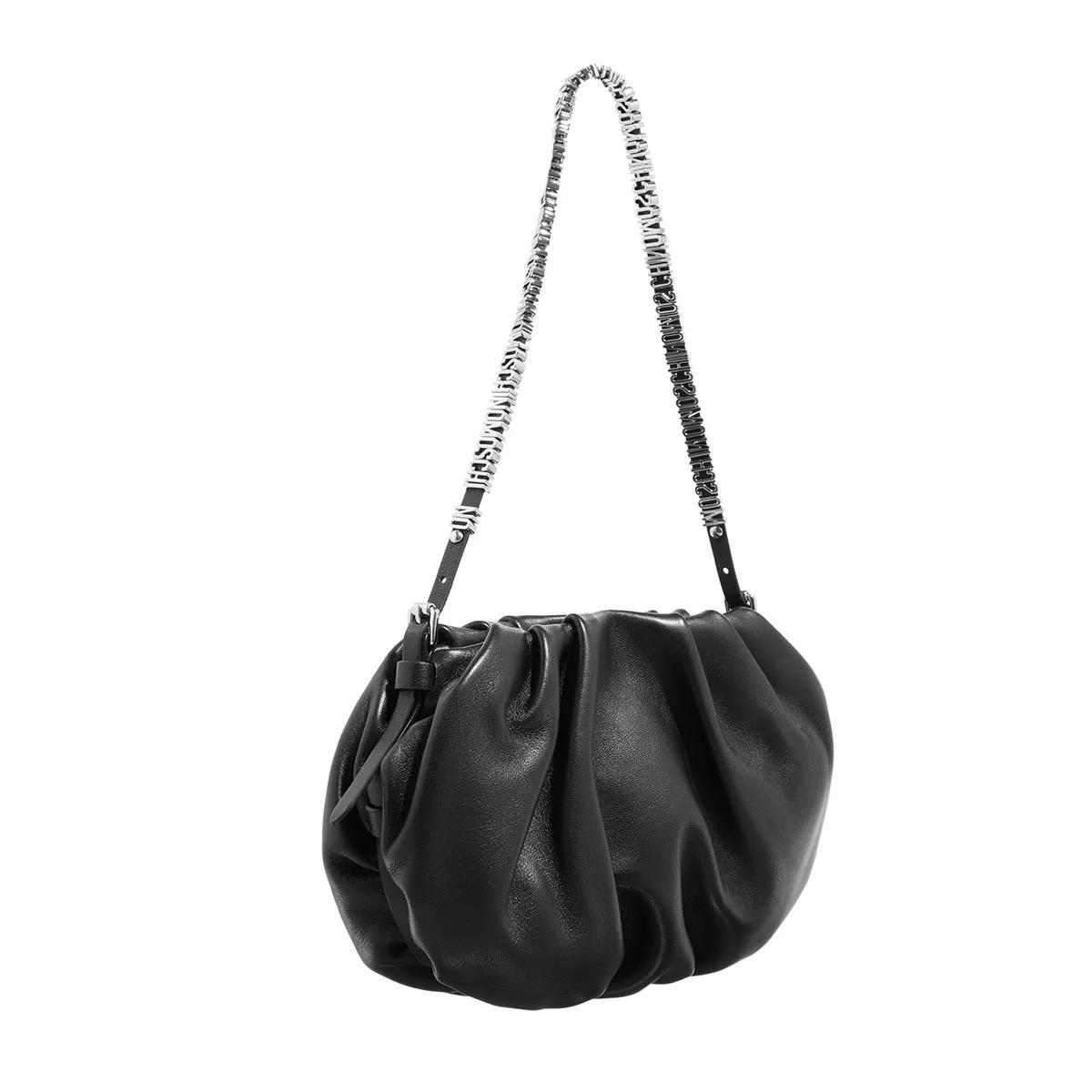 Moschino Clutches Mini Lettering in zwart