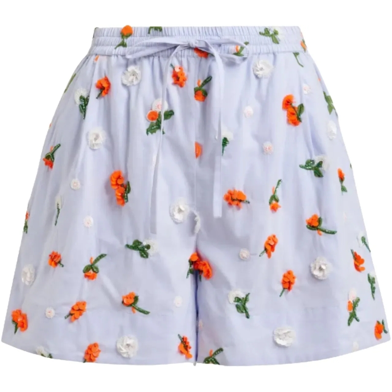Essentiel Antwerp  Essentiel Antwerp Embroidered Mini Shorts Shorts L blau