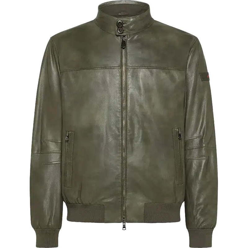 Peuterey Veste en cuir Fionia Tt Ivy Green grün