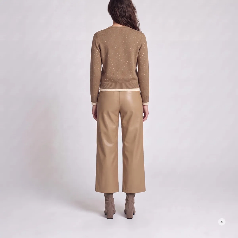Marc Aurel Blazer Strickjacke- mit Doppelbündchen aus Rippe- Meta beige(Image 4)