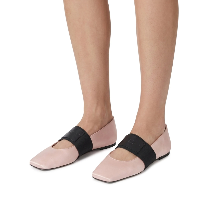 Givenchy Schnürschuhe Ballerinas aus Satin pink(Image 2)